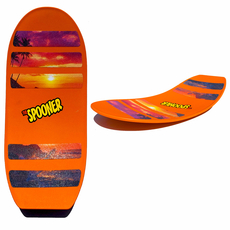 27 inch pro model spooner board orange