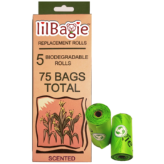 lilBagie Refill Bag Rolls 5 Pack - 24 Box CDU