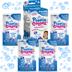 PoppinColorz Blazin Blue 4-pack Refills (BLASTERS)