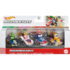 HW Mario Kart Die-Cast 4-Pack Asst