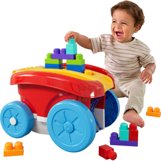 First Builder Block Scooping Wagon with Storage