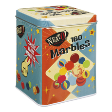 Marbles In Tin Box