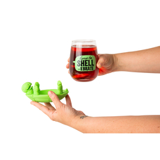 Turtle Coaster Wine Glass