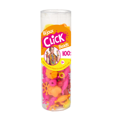 Click Beads (Pink, Orange and Yellow)