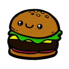 Enamel Pin - Hamburger
