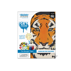 Get Stacked Paint & Puzzle Kit - BENGAL TIGER (3)