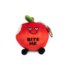 Bite Me Apple Plush Bag Charm