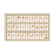 Sign Language Alphabet Tiles