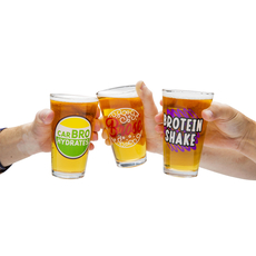 Beer Bro's Beer Glass set of 3