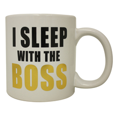 I Sleep With The Boss Giant Mug