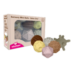 Sensory Mini Balls, 6 Pcs, Boho Chic