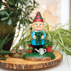 Crazy Plant Lady Gnome