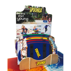 Spooner Display with Printed Wood Sign 