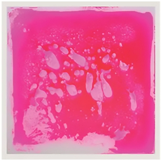 Square Gel Floor Tile - Pink