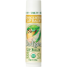 Badger Unscented Lip Balm