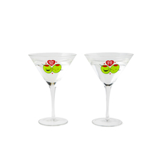 Olive you Martini Glass set of 2