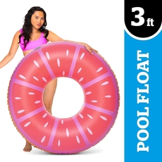 Pink Lemon Tube Pool Float