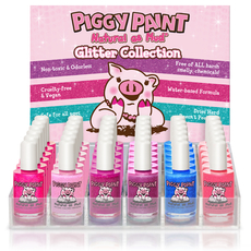 Piggy Paint Acrylic Display with Glitter Header