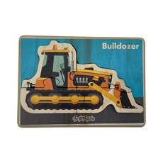 Construction Vehicle Puzzle - Bulldozer 