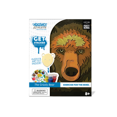 Get Stacked Paint and Puzzle Kit - GRIZZLY BEAR 
