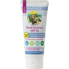 SPF 30 Clear Zinc Sunscreen Cream - Unscented 86ml