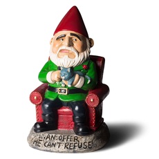 An Offer He Can't Refuse Garden Gnome