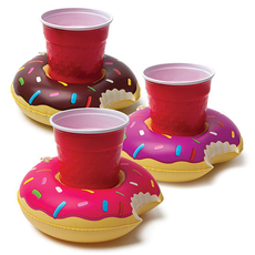 Donut Drink Floats 3pk(Pink Choc and Purple)