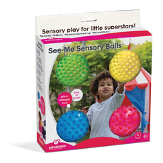 The Original Sensory Balls, See-Me 4" (4 pack)