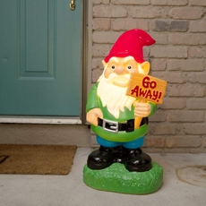 Go Away! Blow Mold Light Up Gnome